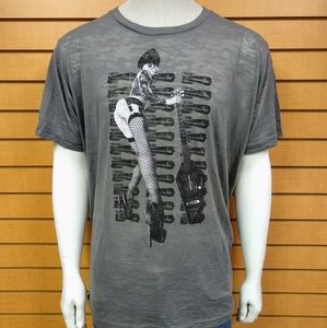 Outlaw Clothing Gray Speckled Sheer XXL T-…